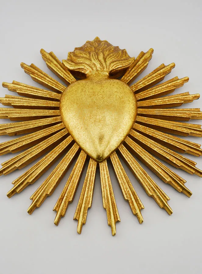 Hanging Ex Voto Radiant Heart - 25cm (pic 2)