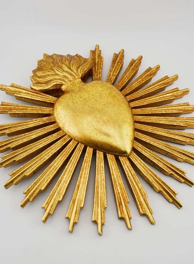 Hanging Ex Voto Radiant Heart - 25cm (pic 3)