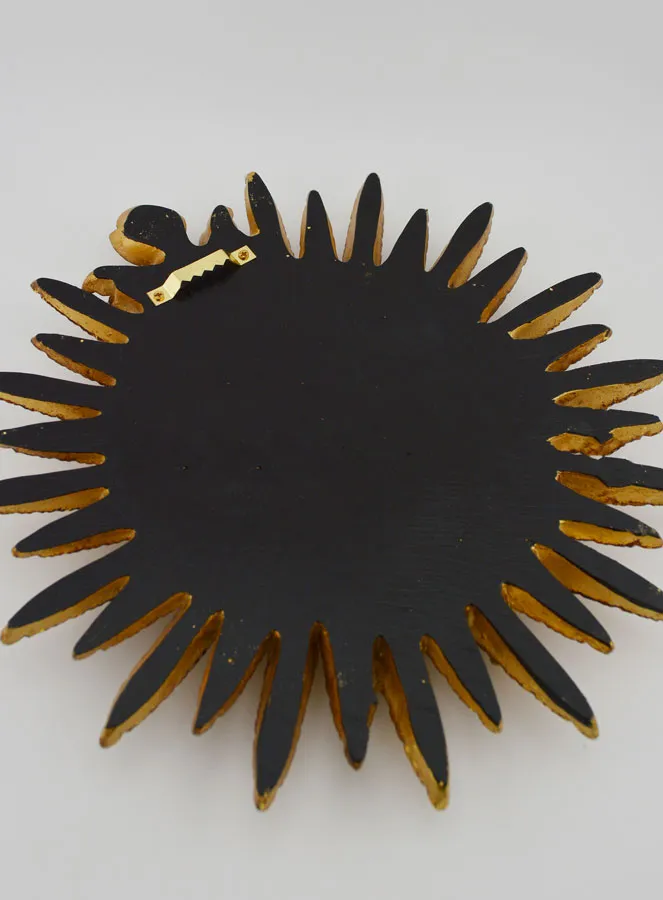 Hanging Ex Voto Heart and Feathers - 25cm (pic 4)