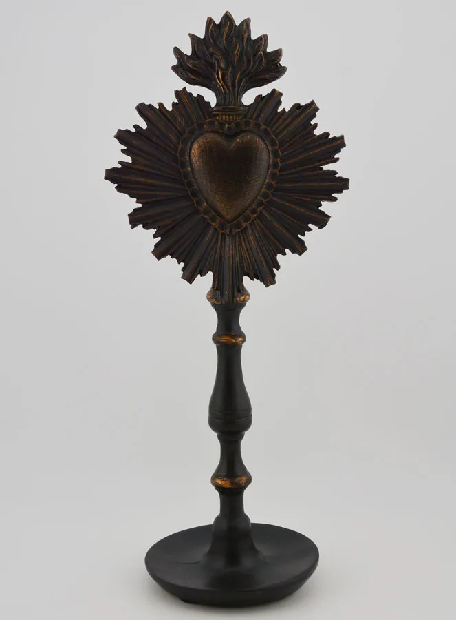 Ex Voto on Base Black & Bronze - 23cm (pic 1)
