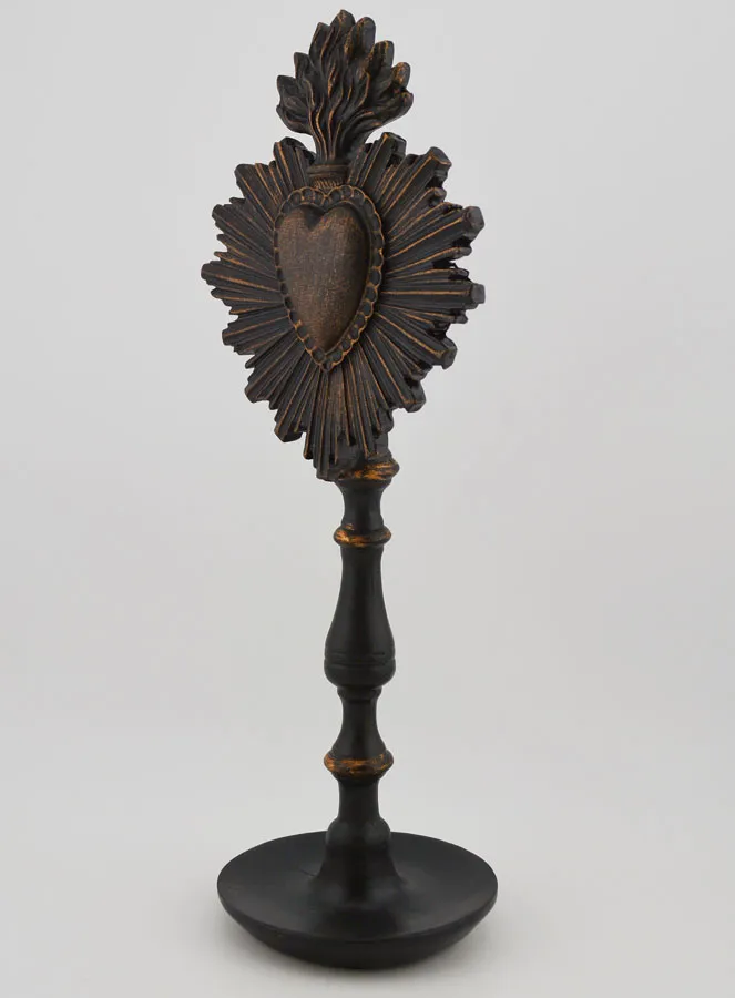 Ex Voto on Base Black & Bronze - 23cm (pic 2)