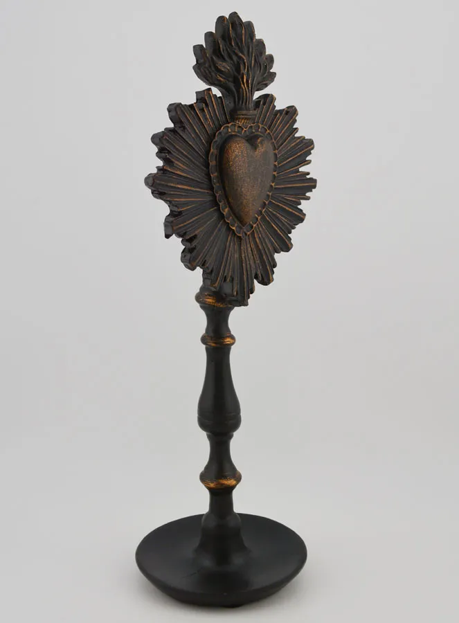 Ex Voto on Base Black & Bronze - 23cm (pic 3)