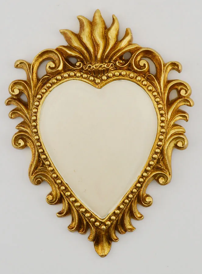 Ex Voto Wall Decoration Gold and White - 10cm (pic 1)