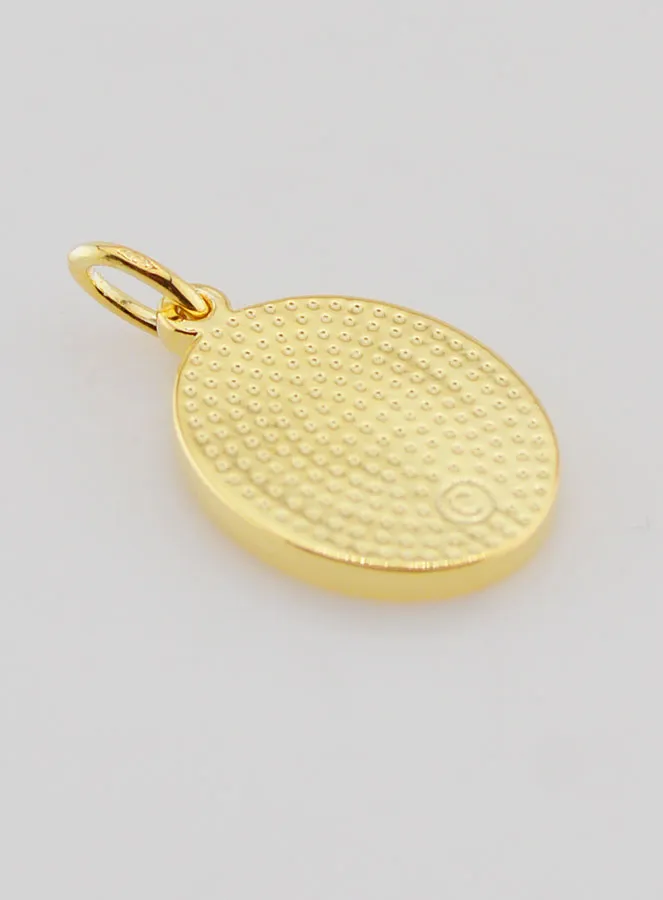 Gold-plated Medal Sacred Heart of Jesus - 19mm (pic 4)