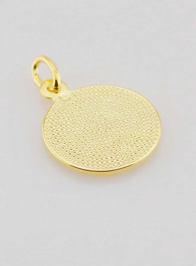 Gold Plated Saint Rita Medal - 18mm (pic 4)