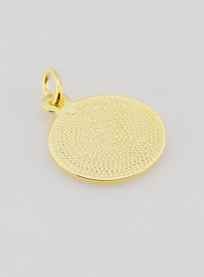 Gold-plated Medal St Michael the Archangel - 18mm (pic 4)