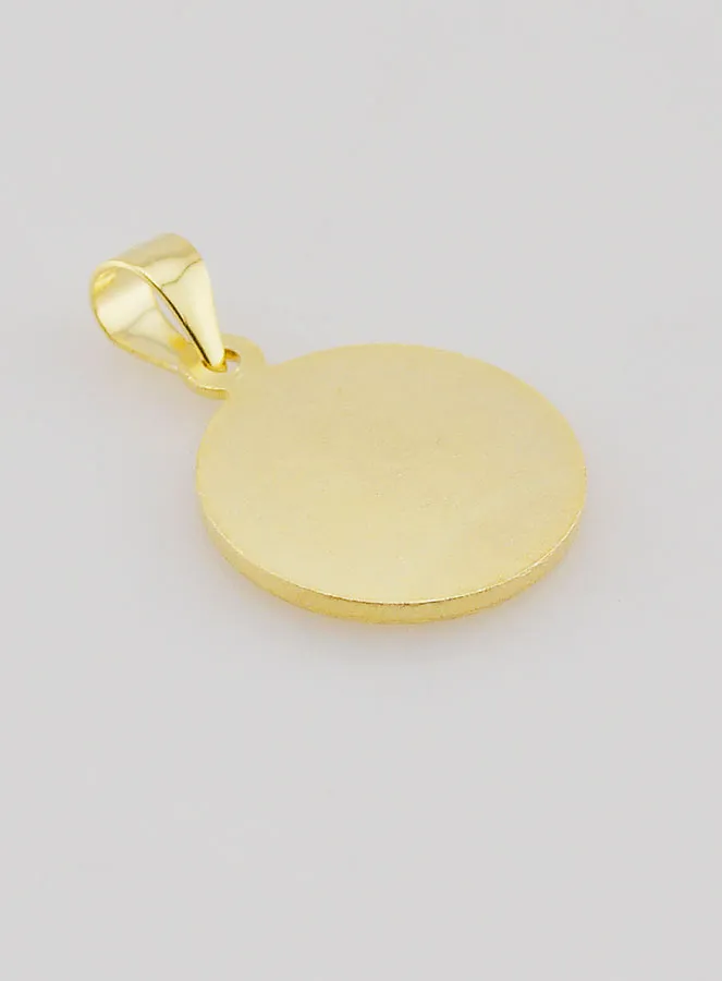 Gold-plated Medal with Rim - St Michael the Archangel - 14mm (pic 4)