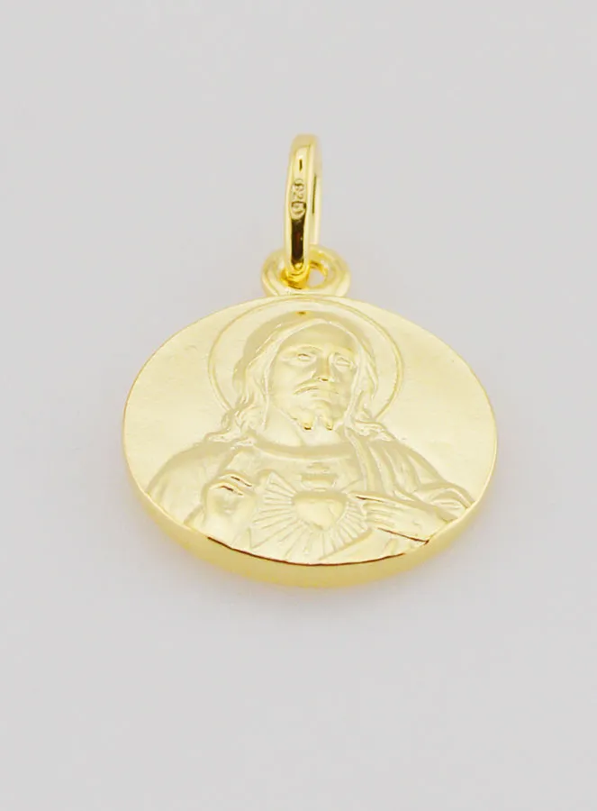 Scapular Medal Gold Plated – 16mm (pic 2)