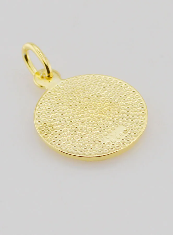 Saint Anne and the Virgin Mary Medal Gold Plated - 16 mm (pic 4)