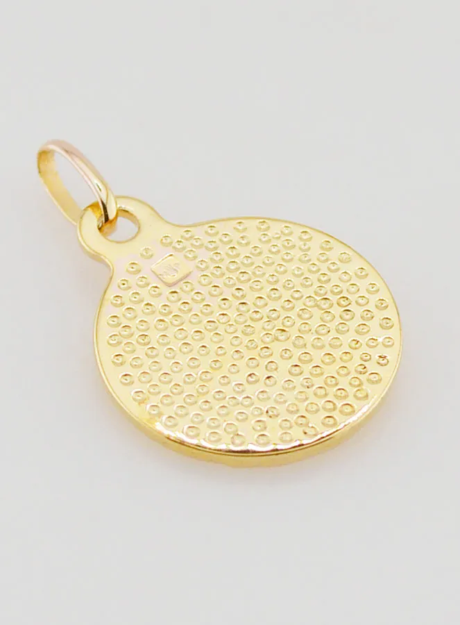 Gold Plated Saint Christopher Medal - 14mm (pic 4)