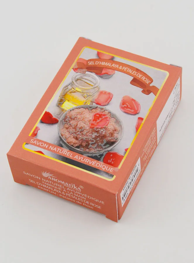 Himalayan Salt Soap with Rose Petals - Ayurvedic Tradition (pic 4)