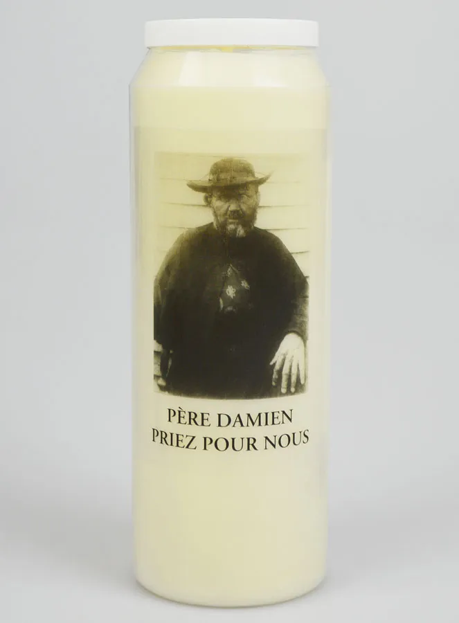 Holy Father Damien Sanctuary Candle (pic 1)
