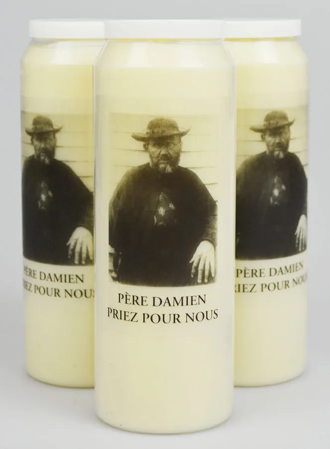 Set 3 Sanctuary Candles to Father Damien (pic 1)