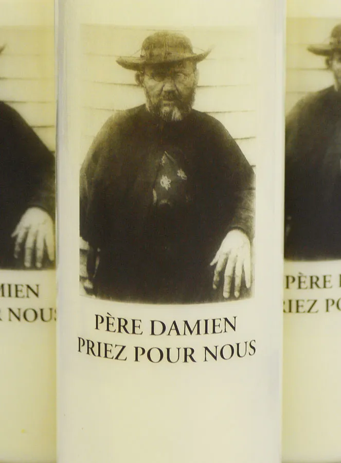Set 3 Sanctuary Candles to Father Damien (pic 3)