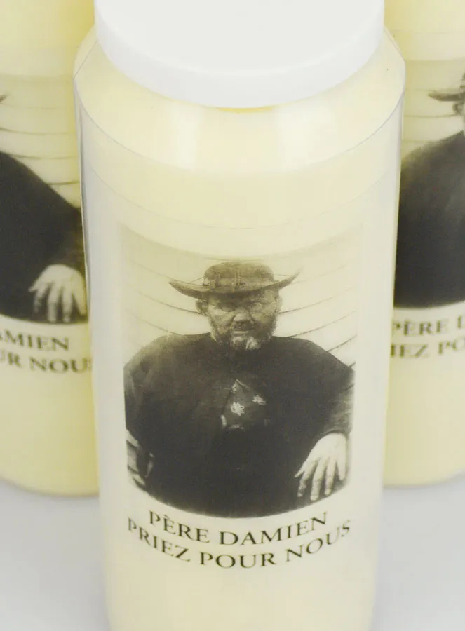 Set 3 Sanctuary Candles to Father Damien (pic 4)