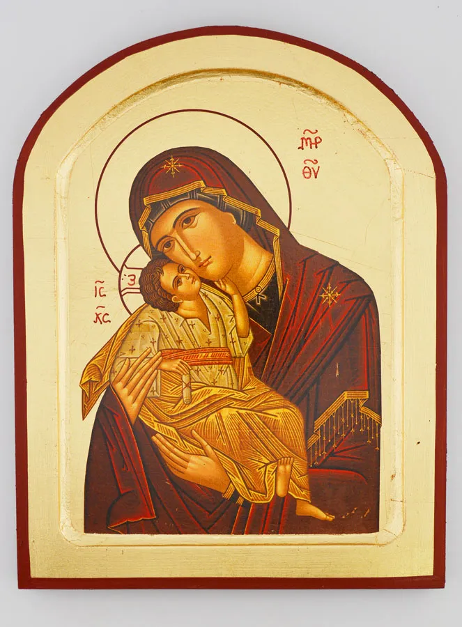 Religious Icon Our Lady of Tenderness Semicircular - 23cm (pic 1)