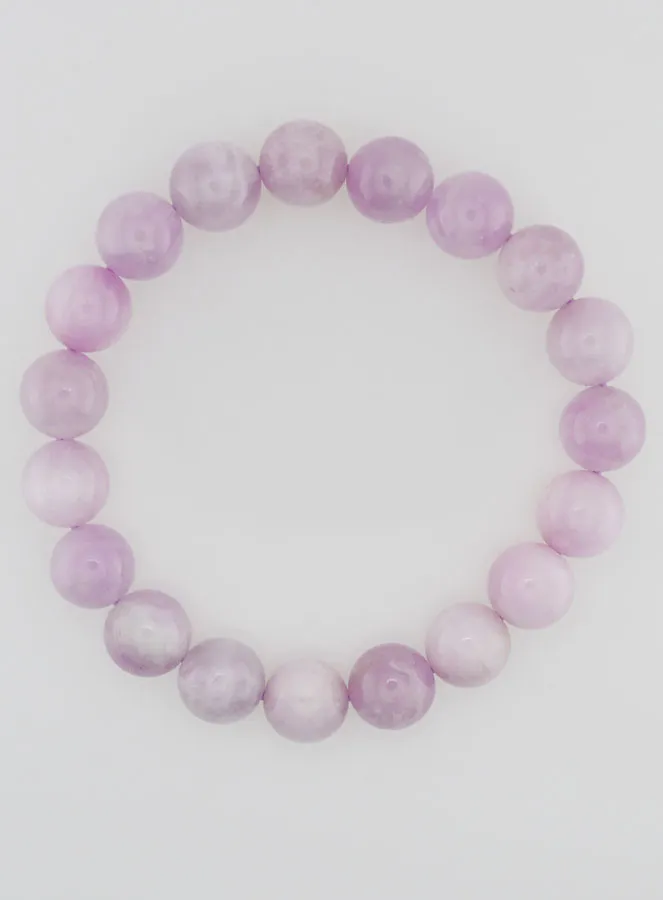 Kunzite Gemstone Bracelet - 10mm (pic 1)