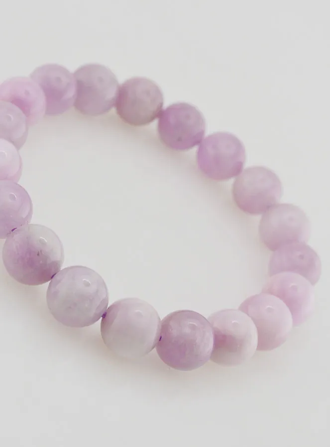 Kunzite Gemstone Bracelet - 10mm (pic 3)