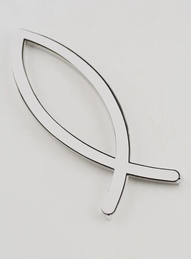 Car Badge Christian Fish Ichtus - 14 cm (pic 3)
