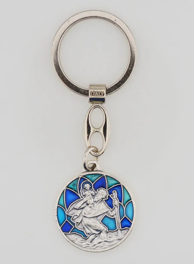 Mosaic Key Ring - Saint Christopher (pic 1)