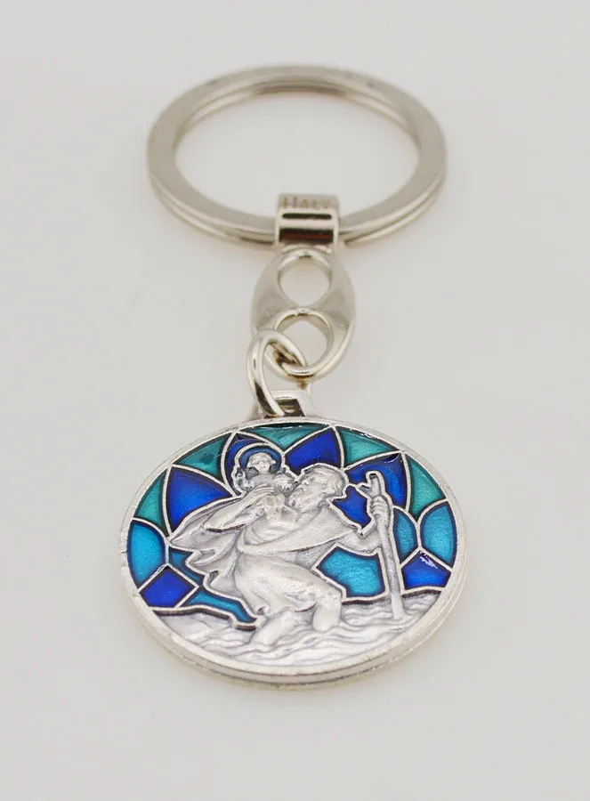 Mosaic Key Ring - Saint Christopher (pic 2)