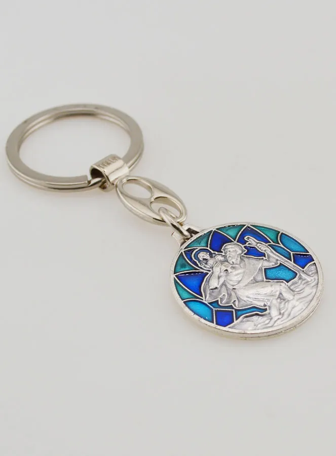 Mosaic Key Ring - Saint Christopher (pic 3)