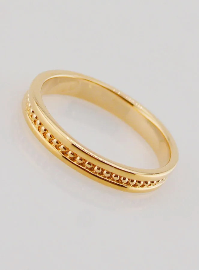 Gold-plated Wedding Ring - Size 54 (pic 2)