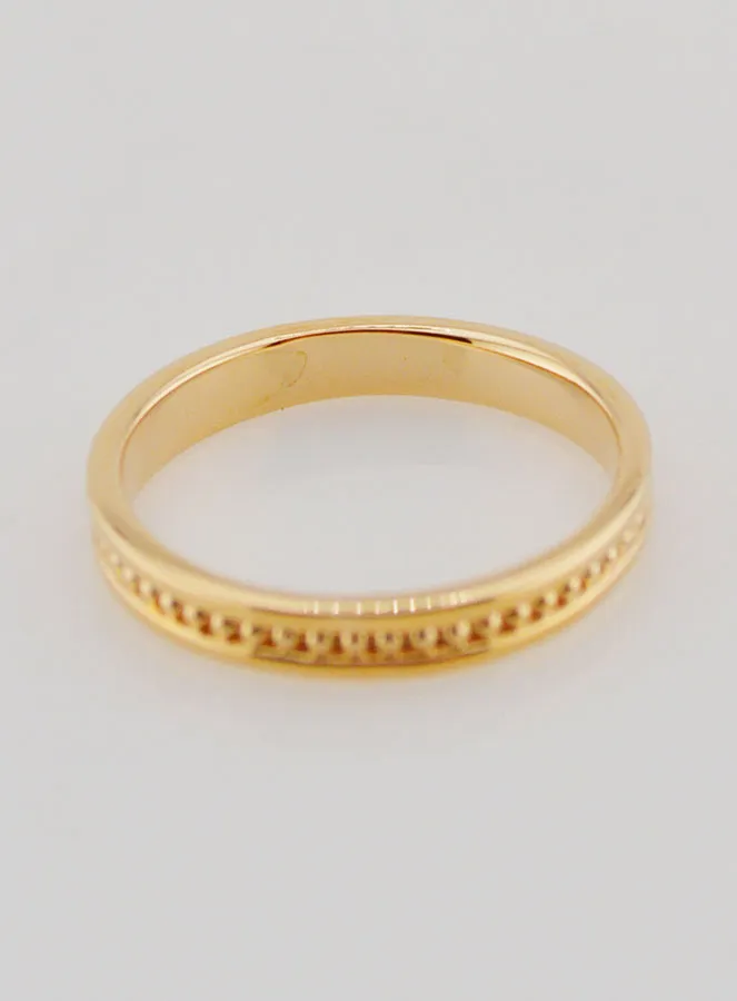 Gold-plated Wedding Ring - Size 54 (pic 4)