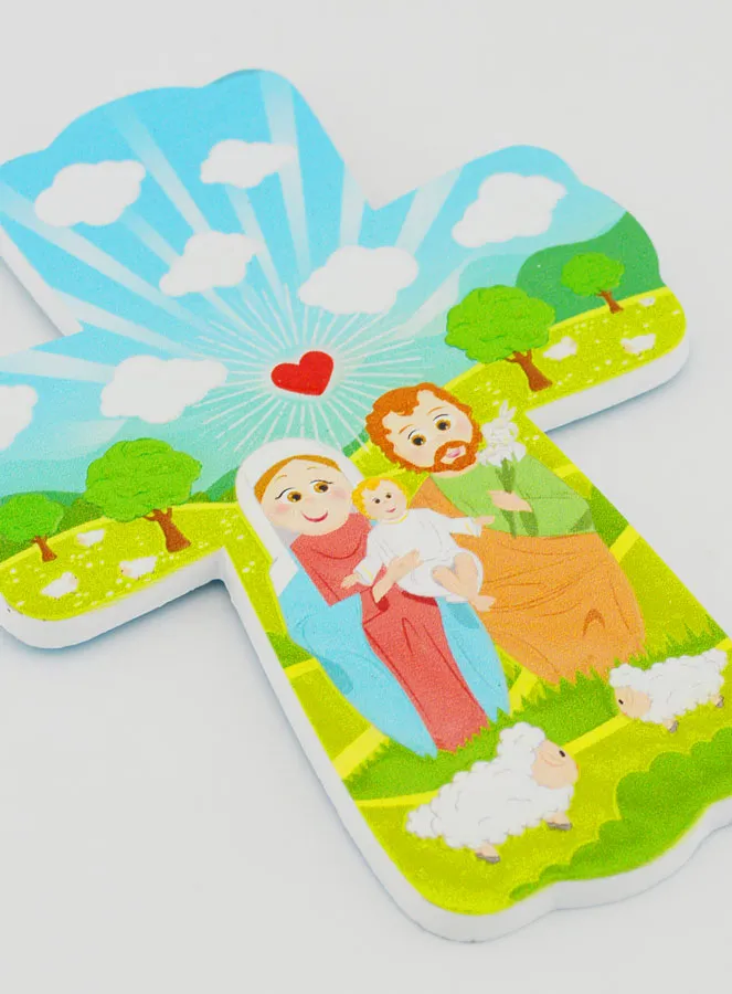 Children's Cross to Hang - Holy Family (pic 3)