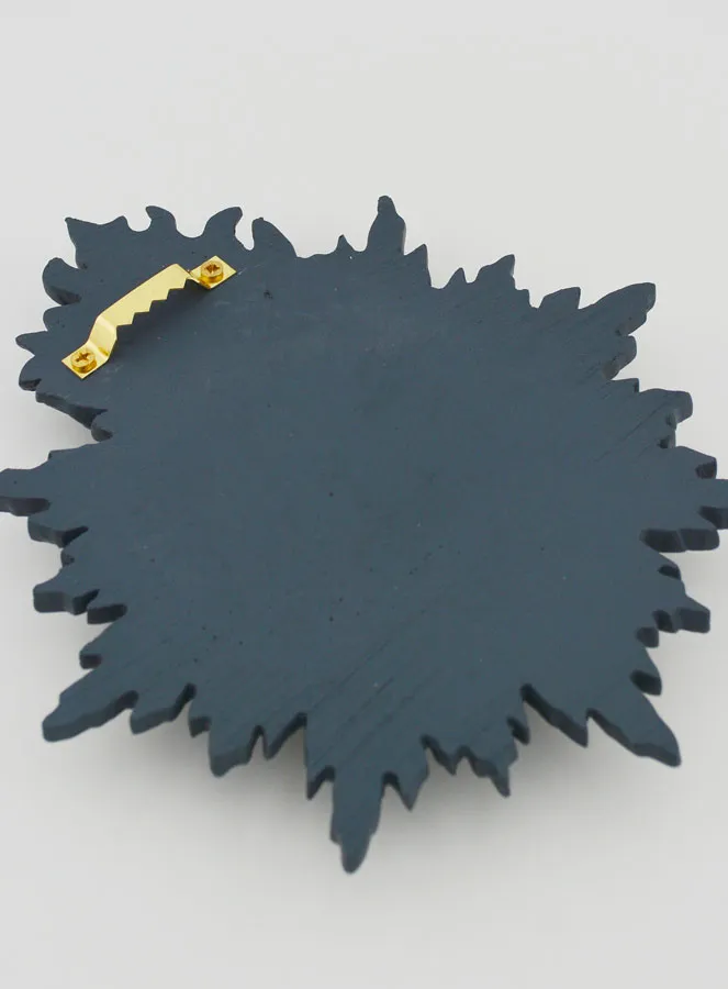 Ex Voto Wall Decoration Radiant Heart 17cm - Blue Grey (pic 4)