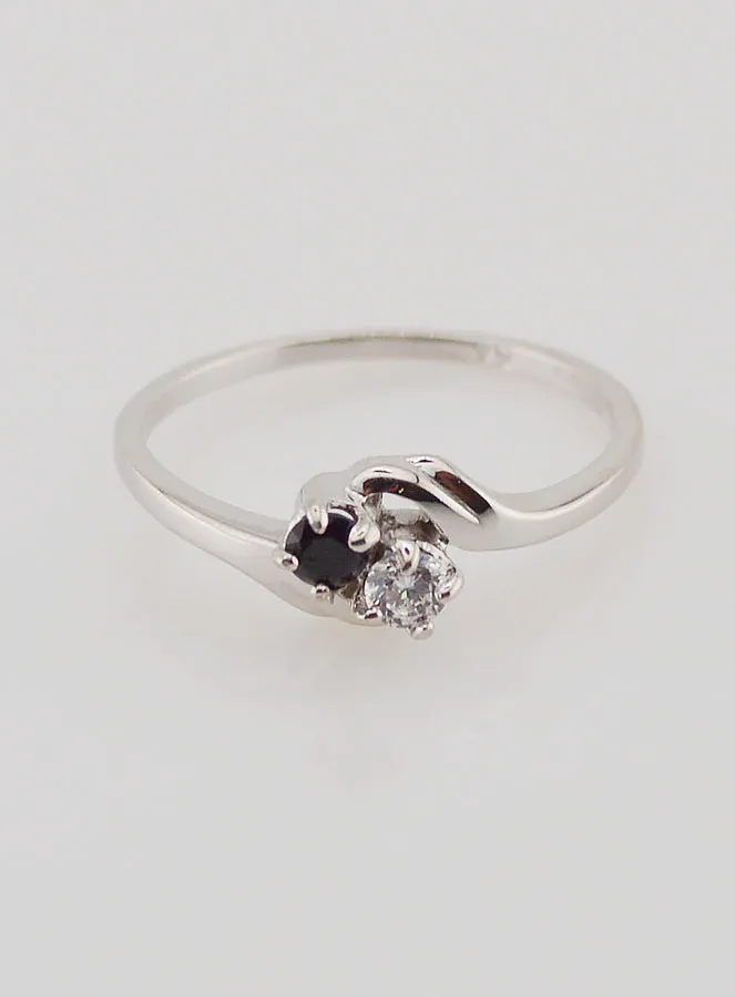 Ring Silver and Zirconia - Size 54 (pic 1)