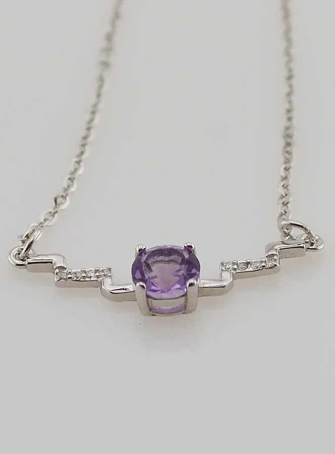 Necklace 925 Silver and Amethyst (pic 3)