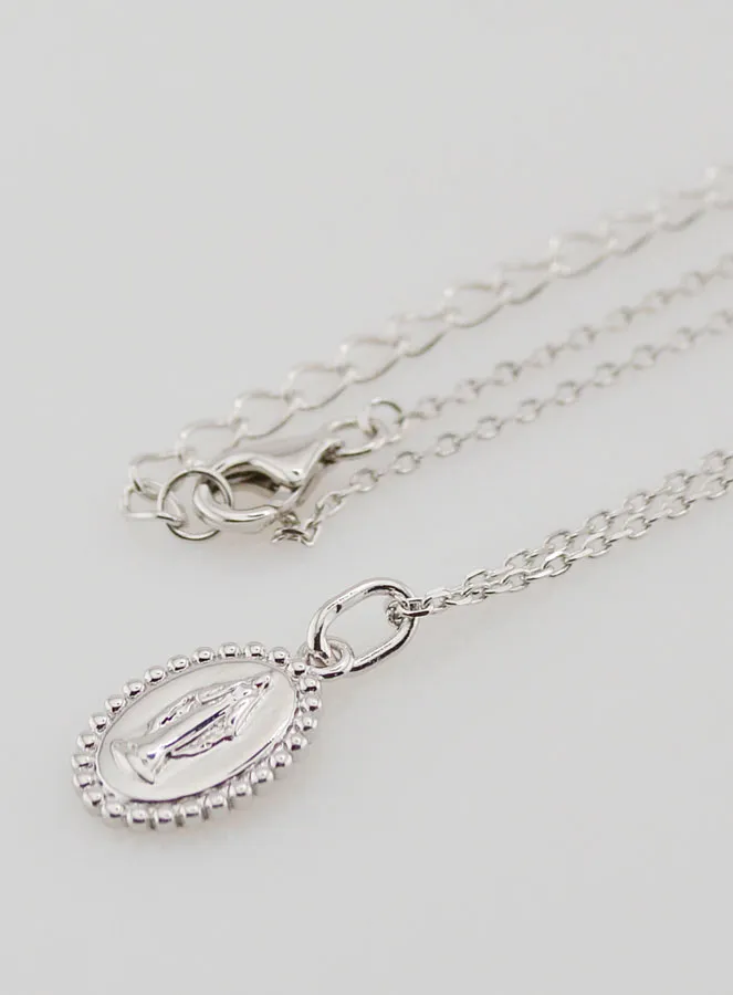Religious Necklace Miraculous Virgin – 925 Silver (pic 1)
