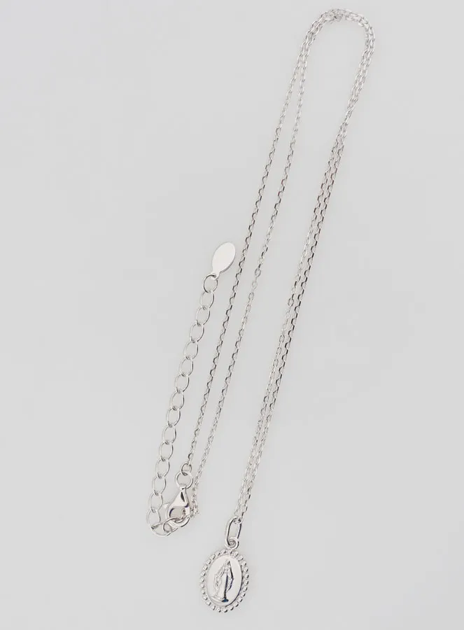 Religious Necklace Miraculous Virgin – 925 Silver (pic 2)