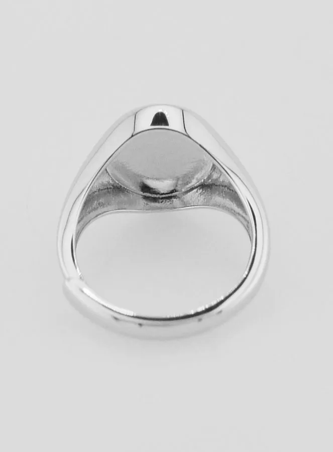 Silver Signet Ring Miraculous Virgin - Size 46-52 (pic 4)