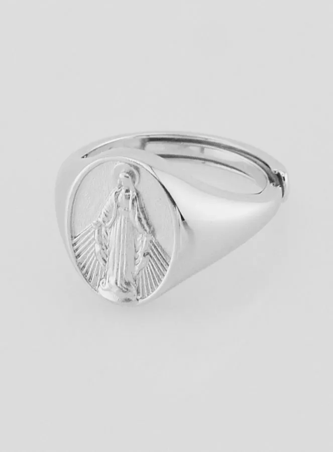 Miraculous Virgin Signet Ring - Size 52-56 (pic 2)