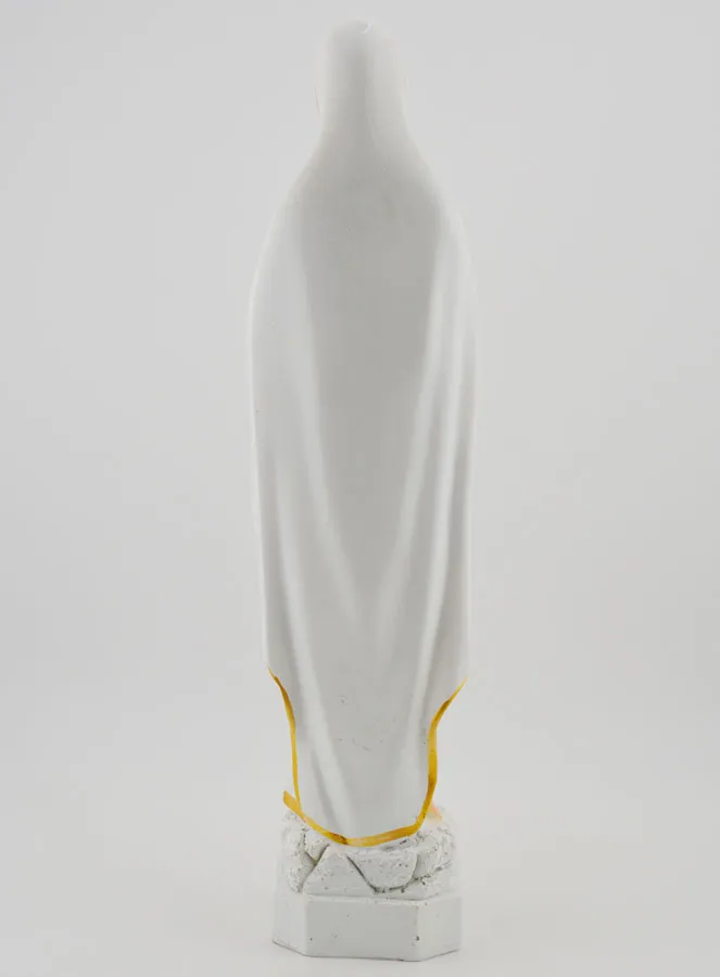 Our Lady of Lourdes Polychrome Statue - 30 cm (pic 4)