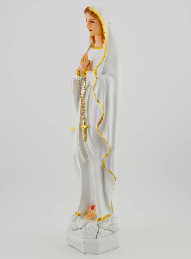 Polychrome Statue of Our Lady of Lourdes - 30 cm (pic 2)