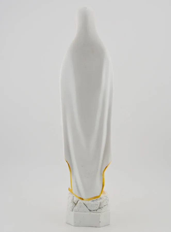 Polychrome Statue of Our Lady of Lourdes - 30 cm (pic 4)
