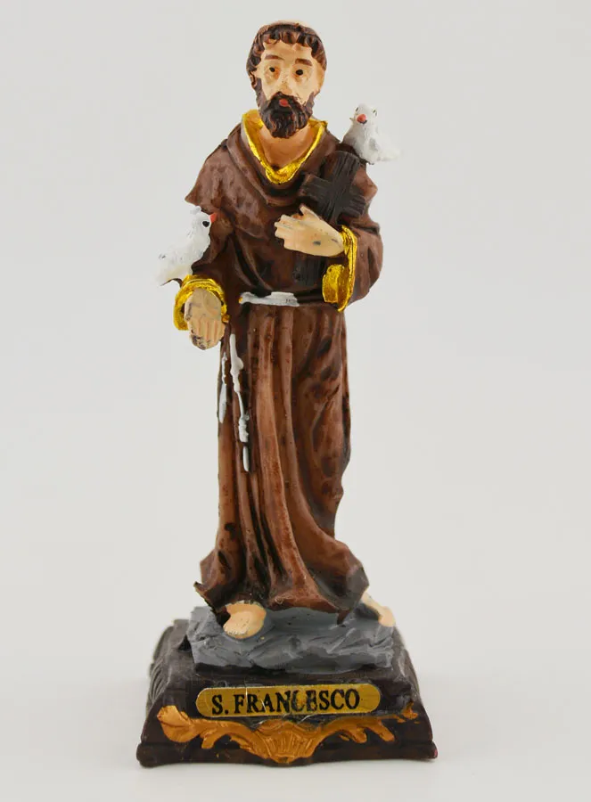 Religious Statue of Saint Francis - 7cm (pic 1)