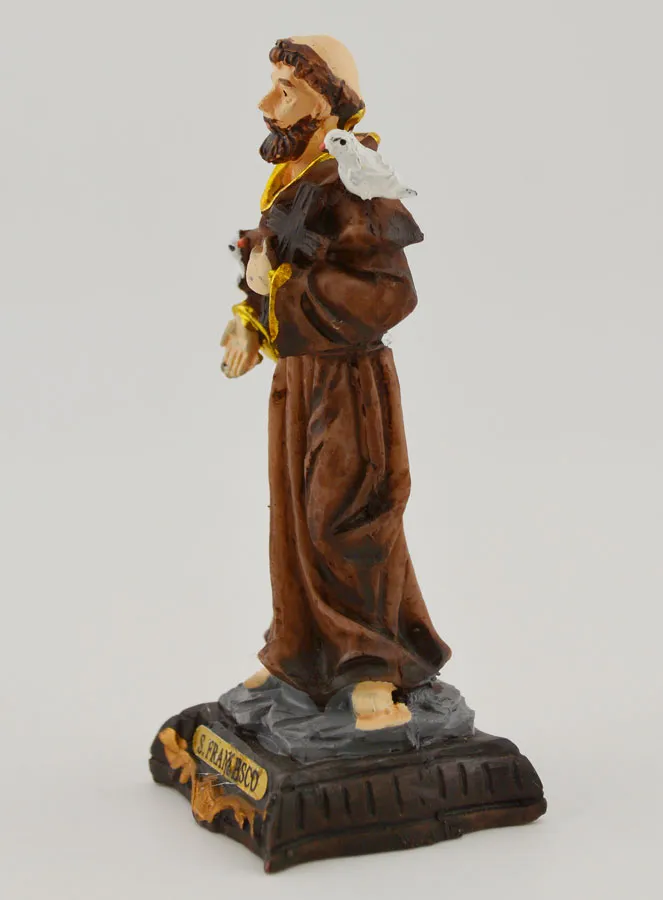 Religious Statue of Saint Francis - 7cm (pic 2)