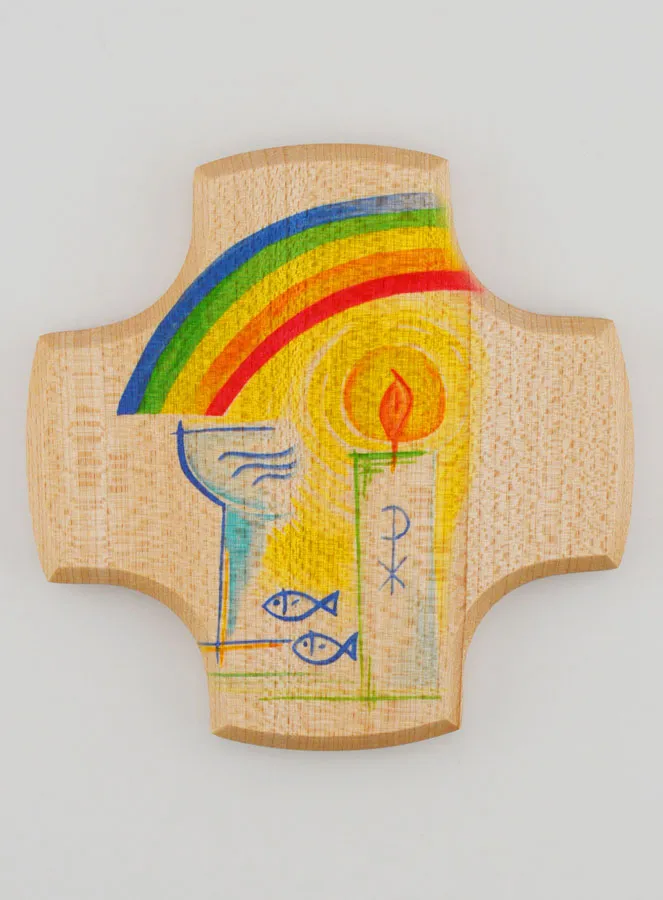 Baptism Cross Maple Wood (pic 1)