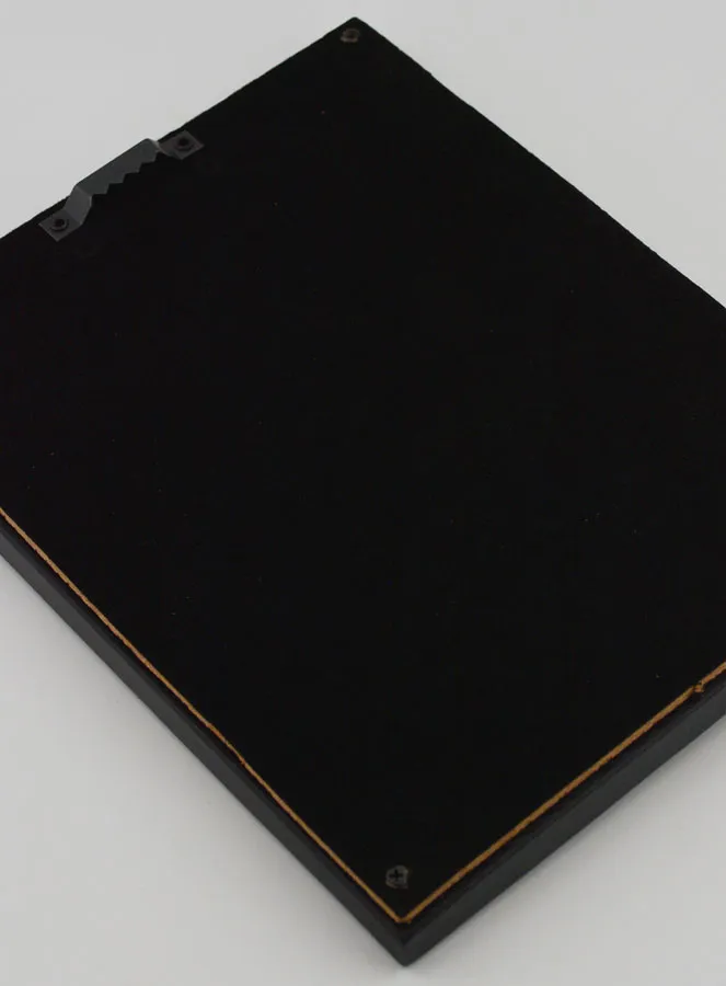 Gold and Silver Wall Ex Voto on Black Velvet - Heart with Flowers 18cm (pic 4)