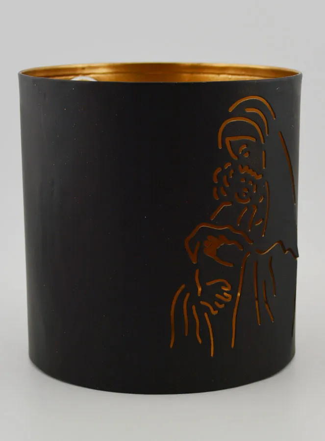 Openwork Candle Holder - Virgin and Child (pic 3)