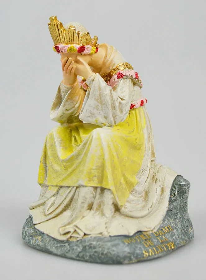 Statue of Our Lady of La Salette Weeping - 11cm (pic 3)