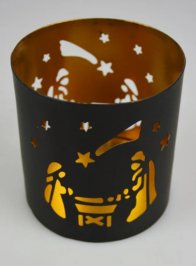 Openwork Candle Holder - Nativity Scene (pic 1)