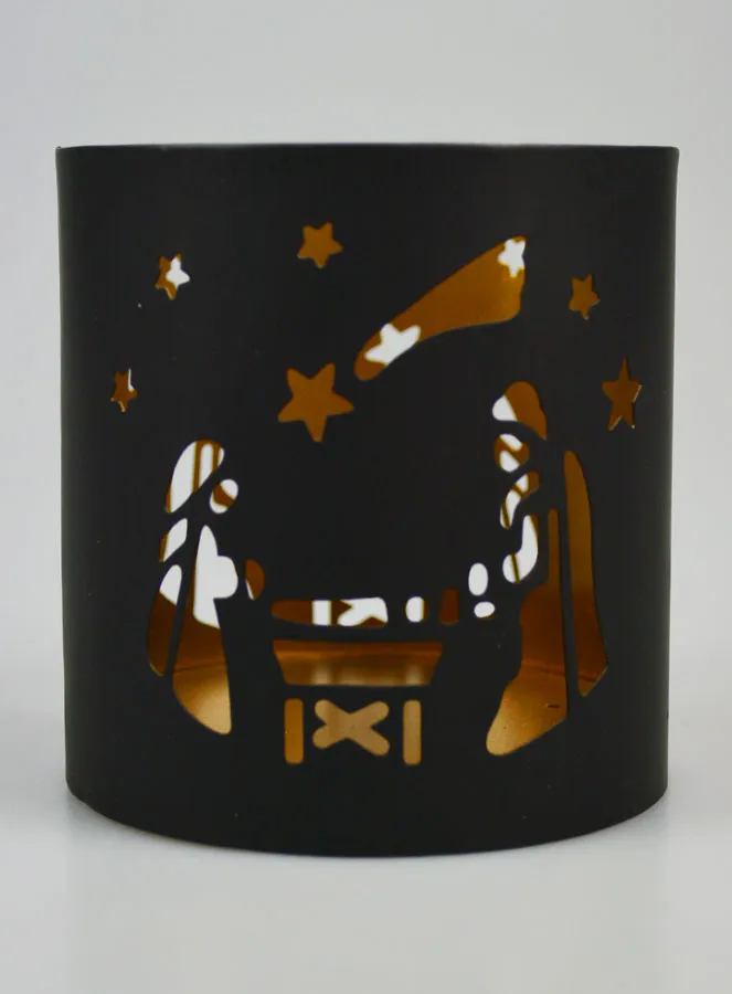 Openwork Candle Holder - Nativity Scene (pic 2)