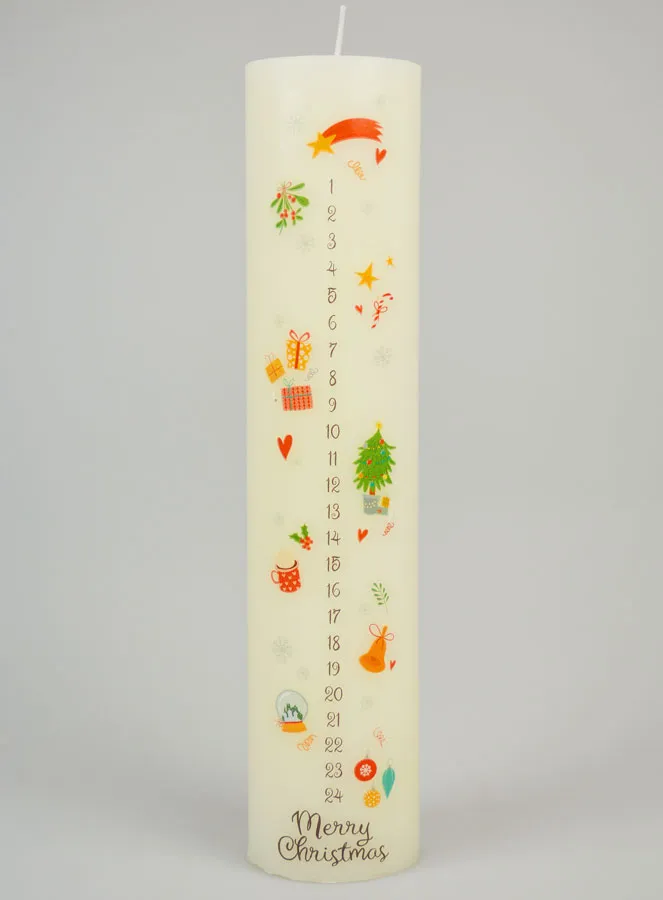 Advent Candle Traditional Decor - 25cm (pic 1)
