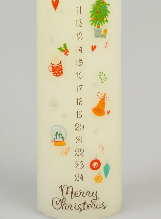 Advent Candle Traditional Decor - 25cm (pic 3)