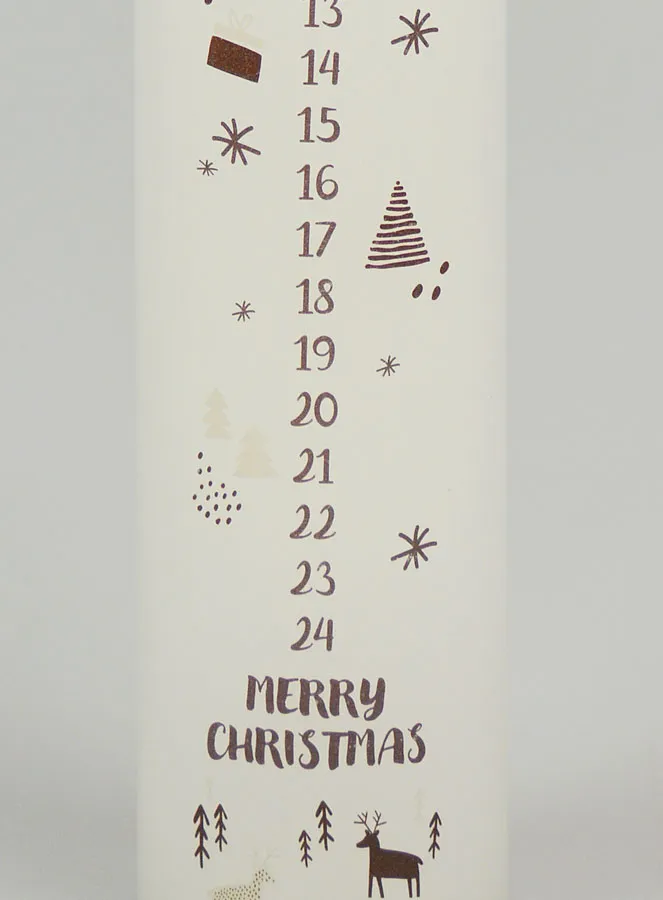 Scandinavian Style Advent Candle - 25cm (pic 3)